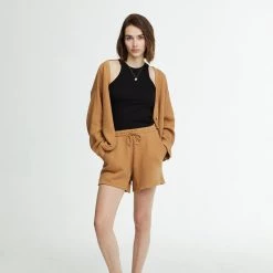 DONNI. Ribbed Cropped Cardi Clothing