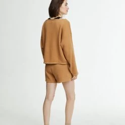 DONNI. Ribbed Cropped Cardi Clothing