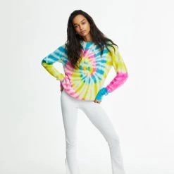 The Elder Statesman Sale Triple Swirl Simple Crew