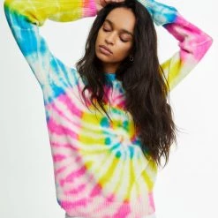 The Elder Statesman Sale Triple Swirl Simple Crew