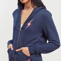Aviator Nation Clothing Bolt Zip Hoodie