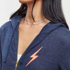 Aviator Nation Clothing Bolt Zip Hoodie