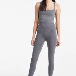 Beyond Yoga Clothing Heather Rib High Waisted Midi Legging