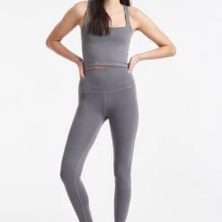 Beyond Yoga Clothing Heather Rib High Waisted Midi Legging