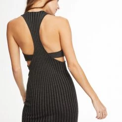 John Elliott Reveal Silk Cashmere Rib Tank Dress Clothing