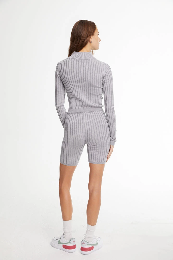 John Elliott Reveal Silk Cashmere Rib Zip Up Clothing 5 John Elliott Reveal Silk Cashmere Rib Zip Up Clothing