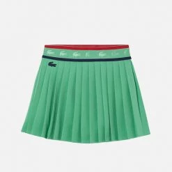 Lacoste New Arrivals Pleated Tennis Skirt With Croc Tape