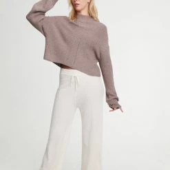 Le Ore Lodi Pointelle Knit Pullover