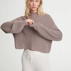 Le Ore Lodi Pointelle Knit Pullover