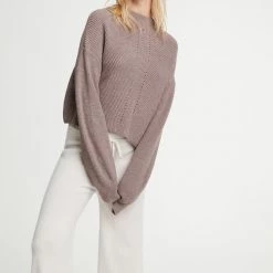 Le Ore Lodi Pointelle Knit Pullover