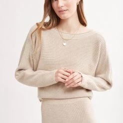 Le Ore Clothing Lodi Ribbed Knit Pullover Sweater