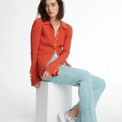 Le Ore Rimini Collared Cardigan Clothing