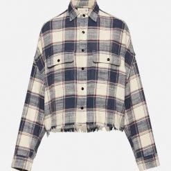R13 Clothing Cropped Work Shirt