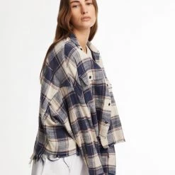 R13 Clothing Cropped Work Shirt