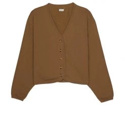 DONNI. Ribbed Cropped Cardi Clothing