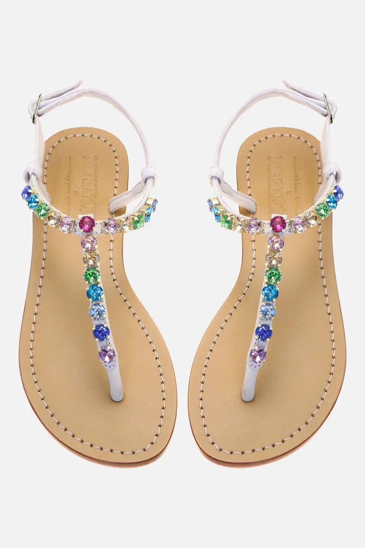 Stephanie Gottlieb X Mystique Multi Stone Sandals 2 Stephanie Gottlieb X Mystique Multi Stone Sandals