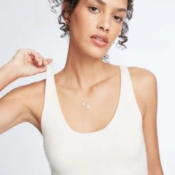 Le Ore Palermo Ribbed Cashmere Tank Clothing