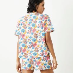 Sincerely Jules For Bandier Fern Short Sleeve Button Down Sweatshirt New Arrivals 14 Sincerely Jules For Bandier Fern Short Sleeve Button Down Sweatshirt New Arrivals