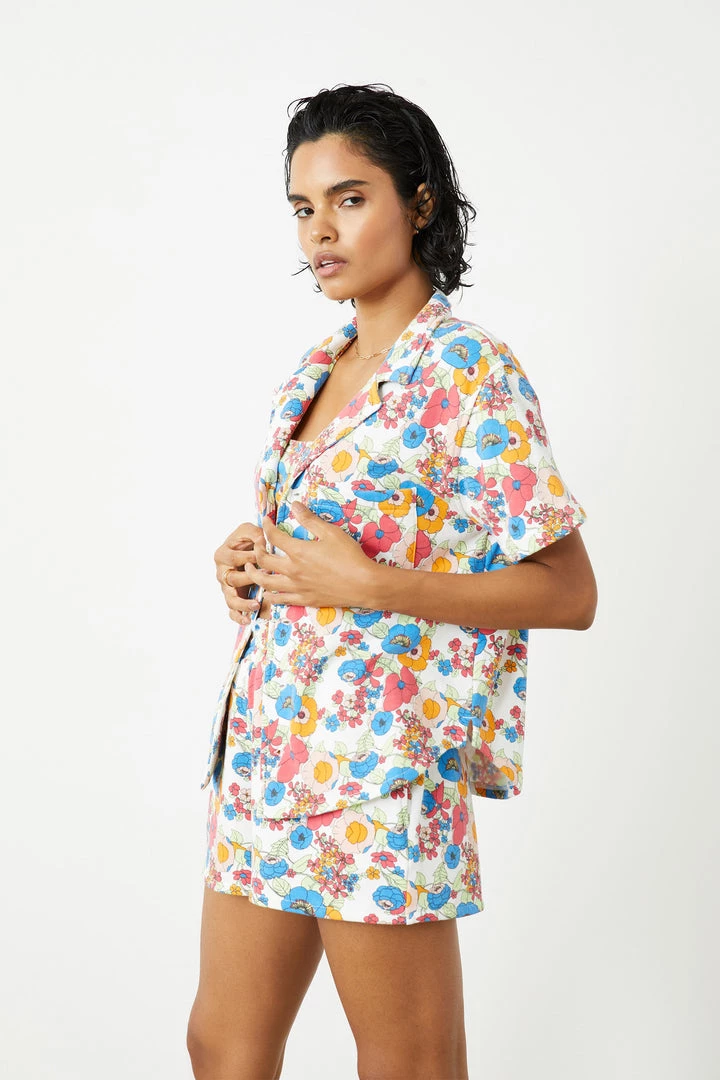 Sincerely Jules For Bandier Fern Short Sleeve Button Down Sweatshirt New Arrivals 5 Sincerely Jules For Bandier Fern Short Sleeve Button Down Sweatshirt New Arrivals