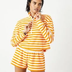 Sincerely Jules For Bandier Holly Half Zip Sweatshirt New Arrivals