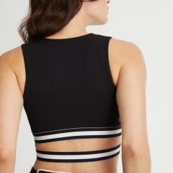 Solid & Striped Sport Freestyle Deep V Elastic Band Bra Clothing