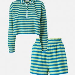 Sincerely Jules For Bandier The Terry Half Zip Kit New Arrivals