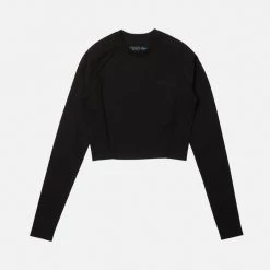 Lacoste Ribbed Stretch Long Sleeve Top The Pro Shop