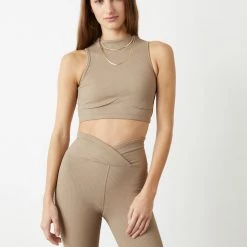 Year Of Ours Ribbed Mock Neck Bra Clothing