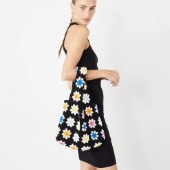 Carolyn Rowan New Arrivals Handmade Flower Crochet Tote