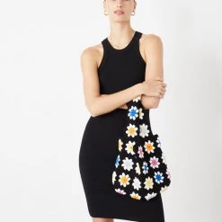 Carolyn Rowan New Arrivals Handmade Flower Crochet Tote