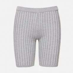 John Elliott Reveal Silk Cashmere Rib Biker Short Clothing