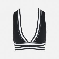 Solid & Striped Sport Freestyle Deep V Elastic Band Bra Clothing