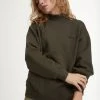 WSLY Eco Fleece Oversized Mock Neck Sweatshirt Clothing