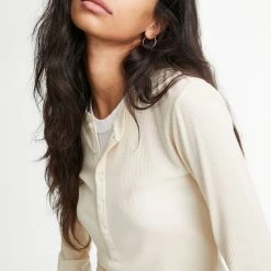 WSLY Rivington Ribbed Long Sleeve Henley Top Clothing