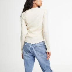 WSLY Rivington Ribbed Long Sleeve Henley Top Clothing