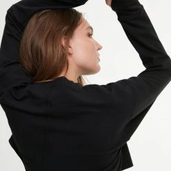 All Access Clothing Encore Cropped Raw Edge Sweatshirt