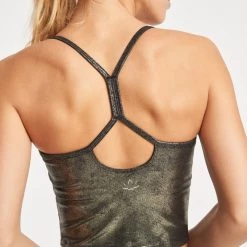 Beyond Yoga Clothing Luxe Leatherette Slim Racerback Crop Tank
