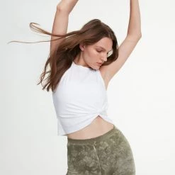 Beyond Yoga Clothing Front Twist Muscle Tank