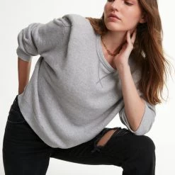 R13 Clothing Folded In Shoulder Sweatshirt